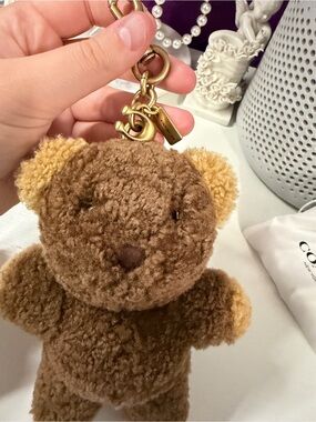 Coach Shearling Bear Bag Charm